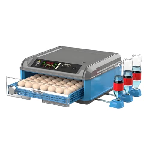 Egg Incubator with Automatic Turning and Humidity Control, Digital Display for Hatching Chicken, Duck, and Quail Eggs - Adjustable 300 Egg Capacity - size: 64