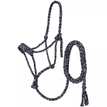 Coolhorse Tough 1 Pony Funfetti Mule Tape Halter w/ 10' Lead (Black) - color: Black