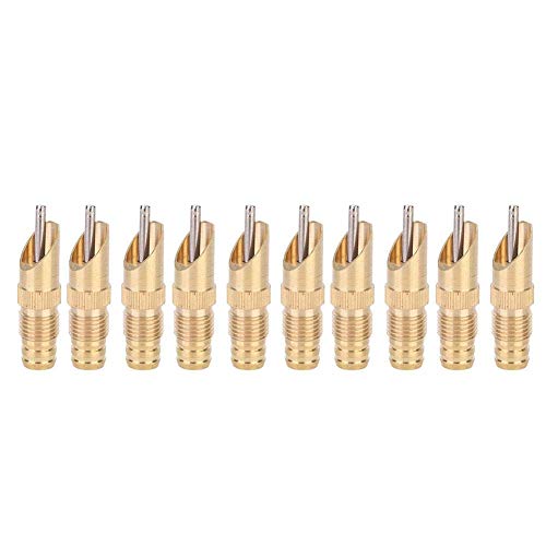 Mumusuki Rabbit Nipple Drinker Kit, 10Pcs Metal Automatic Rabbit Watering System Kit Waterer Bunny Rodent Poultry Watering System Tool Cage Accessories