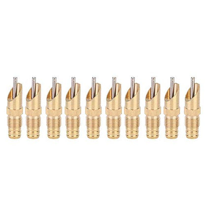 Mumusuki Rabbit Nipple Drinker Kit, 10Pcs Metal Automatic Rabbit Watering System Kit Waterer Bunny Rodent Poultry Watering System Tool Cage Accessories
