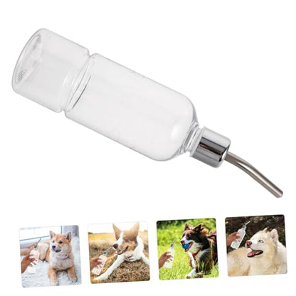 Yardwe Squirrel Pet Drinking Water Feeder Stainless Steel Automatic Dispenser for Small Animals Like Hamster Chinchilla Guinea Pig Easy to Install Leakproof