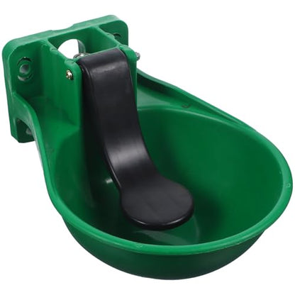 balacoo Automatic Cow Water Bowl Livestock Water Feeder with Anti-Splash Design Copper Valve for Cattle Horse Pig Sheep 12.99X9.05X5.51 Inch