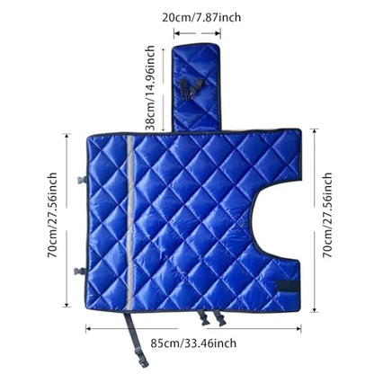 Calf Blanket Waterproof Thicken Goat Blankets Warm Adjustable Goat Coats for Winter 33.5x42.5 Inch Windproof Foal Blanket Folding Soft Mini Horse Blanket Jacket for Calves