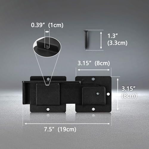 7.5" Flip Gate Latch Lock with Padlock Hole, 4mm Aluminum Anti-Rust Alloy Door Latch for Outdoor Wooden Fence,Sliding Swing Open Door,Wooden Fence, Barn Door, Shed,Yard,Screws (7.5in - 2 Pack) - size: 7.5in - 2 Pack