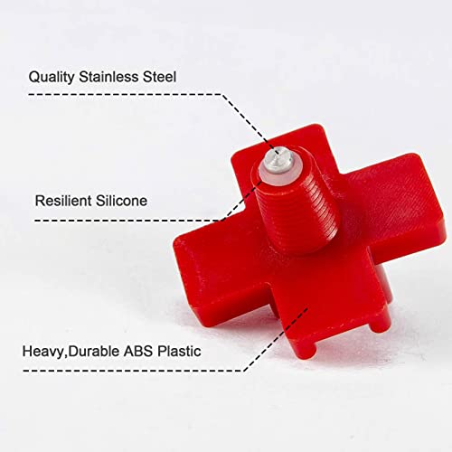 40 Pack Chicken Waterer Nipples - Easy Install Leakproof Poultry Watering System for Chicken Coop, Quail Duck Water Feeder Nipples with Drill Bits
