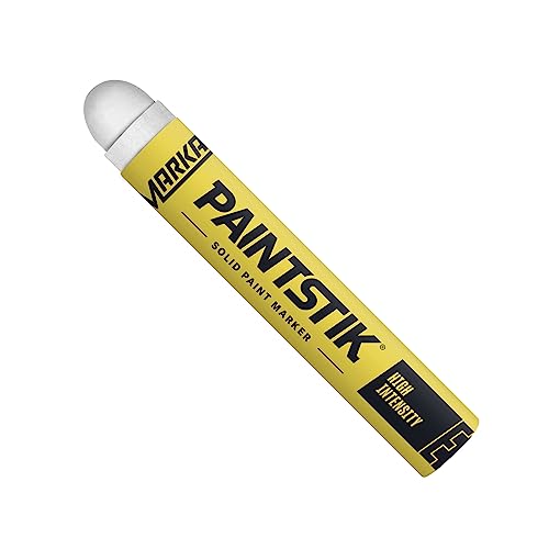 Markal 88620- Painstik High-Intensity Solid Paint Marker (Old E Paintstik) for Coding, Identification, Layout and Assembly Work, Fast Drying, for Dimly Lit Areas, White (12 Pk) Made in USA - color: White