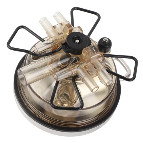 350cc Farm Milking Claw Collector, Milking Machine Accessories for Cow and Sheep, Milk Collector with Closed Valve and Straight Buckle, Durable PC Material Milking Tool