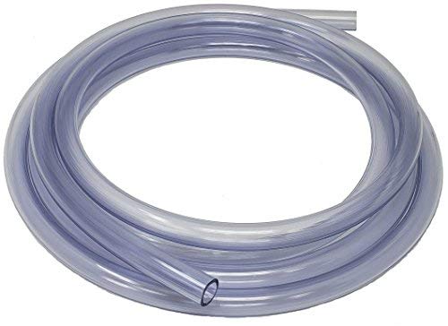 Sealproof Unreinforced PVC Clear Vinyl Tubing, Food Grade, 1/2-Inch ID x 5/8-Inch OD, 10 FT, Made in USA - size: 10 Ft