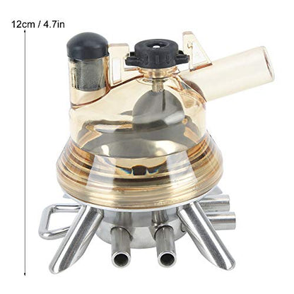 Milking Claw, Farm Milking Machine Part with Stainless Steel Base, PC Material Milk Collector Tool for Cow Sheep, Adjustable Pressure Valve for Easy Use