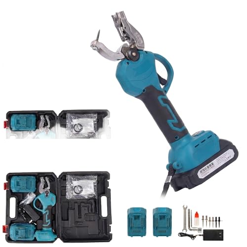 Electric Ear Tagger for Cattle Cordless Ear Tag Applicator Speed Tagger Cattle Livestock Tagging Tool for Pigs Sheep Goat with Rechargeable Batteries and Spare Needles (Blue) - color: Blue