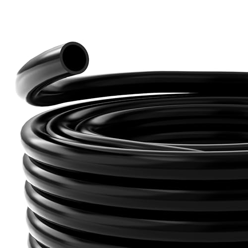 Alpine Corporation 3/8 Inch Inside Diameter and 100 Feet Long PVC Tubing for Ponds, Fountains and Waterfalls Circulations, Black - size: 3/8" I.D. x 1/2" O.D.