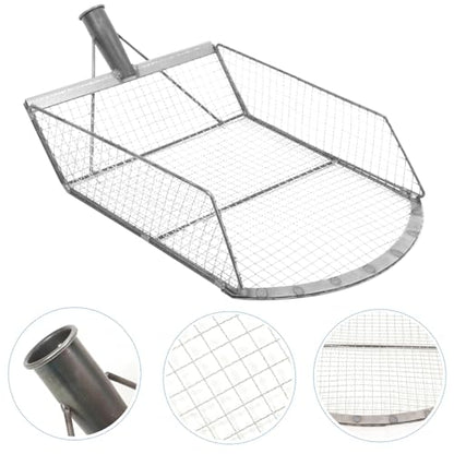 Grain Shovel Scoop Replacement Harvest Sieve Maize Corn Scoop Drain Spade Shovel Sand Sifting Garden Sieve Trowel for Garden Farm Poop