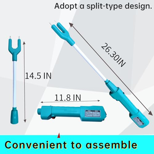 Cattle Prod Waterproof Cattle Prod with LED Light, Rechargeable Electric Livestock Prod