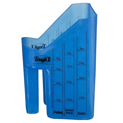 Tough 1 Feed Scoop w. Measurements Lt Blue
