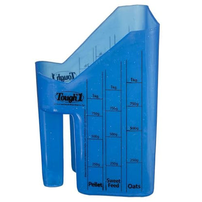 Tough 1 Feed Scoop w. Measurements Lt Blue