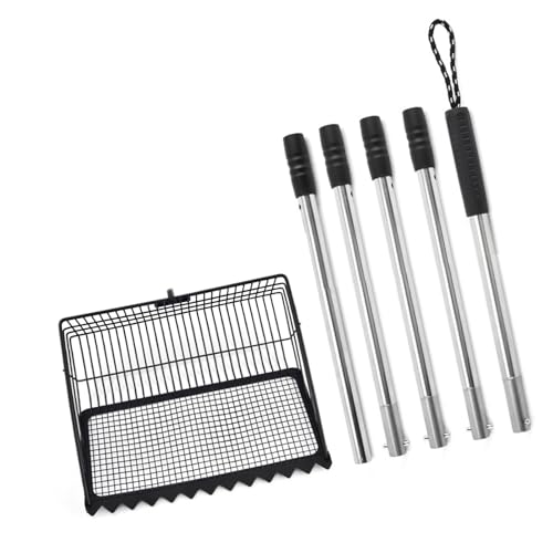 Comfortable Long Handle Waste Tool with Swappable Attachment for Household Pet and Poultry Care Chicken Area