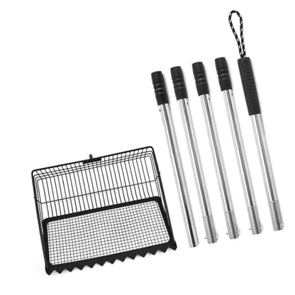 Comfortable Long Handle Waste Tool with Swappable Attachment for Household Pet and Poultry Care Chicken Area
