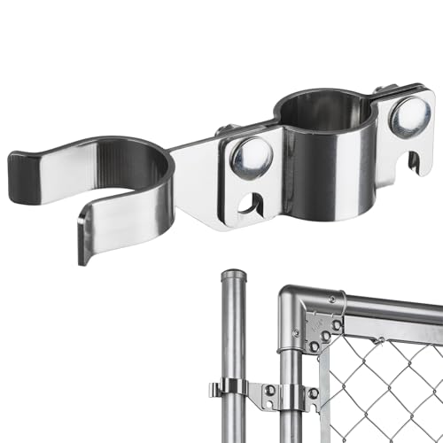 1-3/8" x 1-3/8" Chain Link Gate Latch Heavy Duty Stainless Steel Fence Gate Fork Latch Hardware with Padlock Hole 1pcs - color: 1-3/8"x1-3/8"