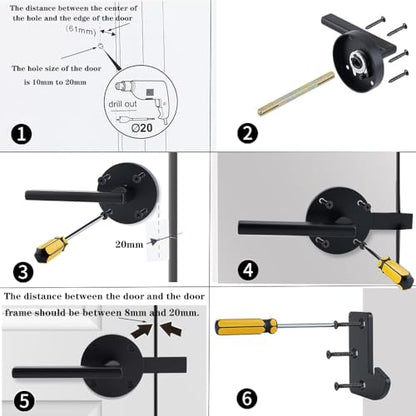 Gate Latch for Wooden Fence Double Side Gate Latch Heavy Duty Swinging Door Latch Gate Hardware for Outdoor Fence, Wooden Gates, Pool Gate, Backyard, Gardens（ RH）