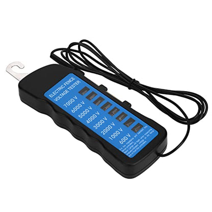 Electric Fence Voltage Tester Digital Fence Tester Voltage Meter 7000V Fault Finder with 8PCS Light for Farm