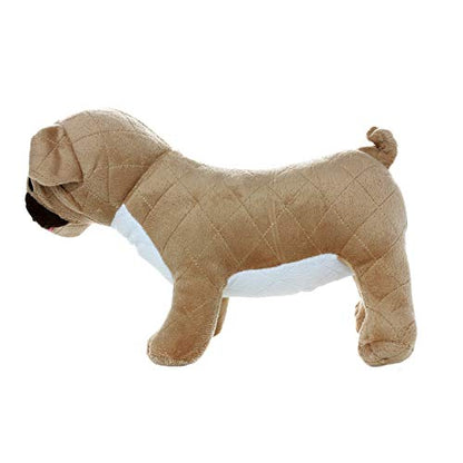 MIGHTY® 2 Pack Farm Animal: Pug Ultra Plush Dog Toys | Multiple Layers & Reinforced Seams , Washable and Floats , Mighty® Construction - color: 2PK Brown Pug