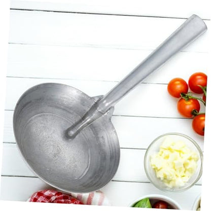 Abaodam Heavy Duty Iron Ladle Spoon for Farm Garden Use Multipurpose Water Scoop for Feeding Livestock Iron Construction Thick Handle