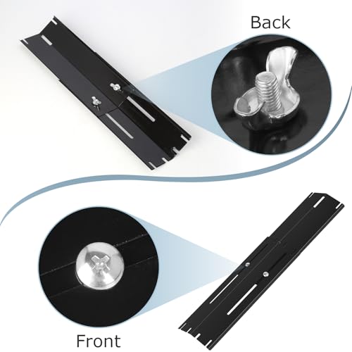 Universal Porcelain Steel Adjustable Grill Heat Plates Heat Tents Heat Shields Grill Burner Cover,Compatible with Charbroil, Nexgrill, Brinkmann, Dyna Glo etc.,Extends from 11.75" up to 21" L, 4 Pack - size: Porcelain Enameled 4-Pack
