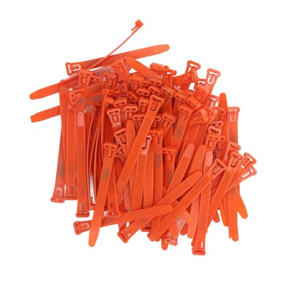 Rengue Numbered Chicken Leg Bands, Easy Apply Poultry Identification Rings, 100 Pieces for Ducks, Chicks, Geese, and Pigeons Numbered Chicken Leg Bands, PP Material, Nan Gardening (Orange) - color: Orange