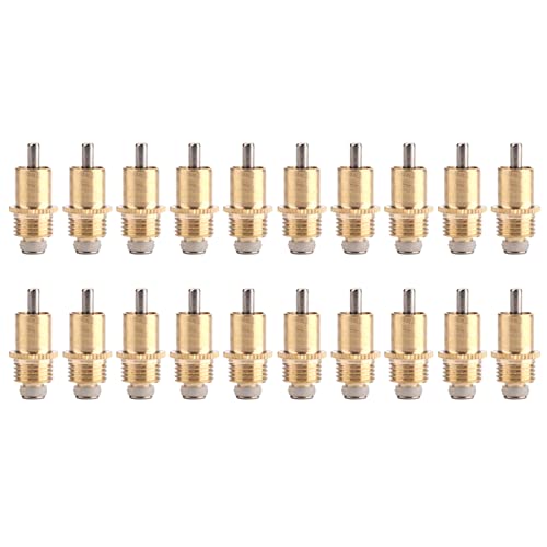 20pcs Stainless Steel Automatic Water, Long Automatic Rabbit Nipple Drinker Stainless Steel Feeder Bunny Rodent Water Poultry Watering System for Rodents Rat Rabbit Bird Farm Animal Supplies