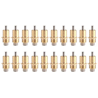 Watris Veiyi 20PCS Water Feeder for Poultry Pig Goat, Automatic Nipple Drinker, Leakproof Rodents Drinking Equipment, Metal Nipple Waterer for Farm Animal