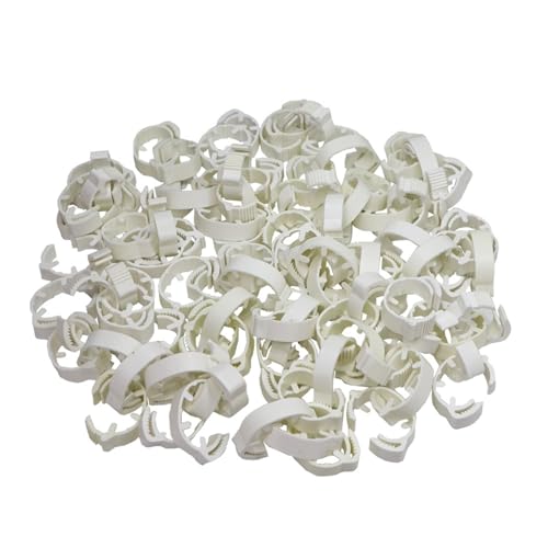 30PCS Blank Chicken Foot Ring 7 Colors Adjustable Digital Labels for Poultry Leg Farm Identification Markers Tool for Chick Duck for Easy Flock Management(Whitex30pcs) - color: Whitex30pcs