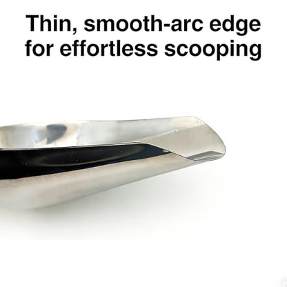 Extra Big Size Stainless Steel Utility Scoop, 35~55-Ounce Metal Scoop Livestock Feed Scoop for Any Household Disposing Replacing Litter/Animal Pet Farm Pig Horse Feed Food Shovel (Stainless Steel)