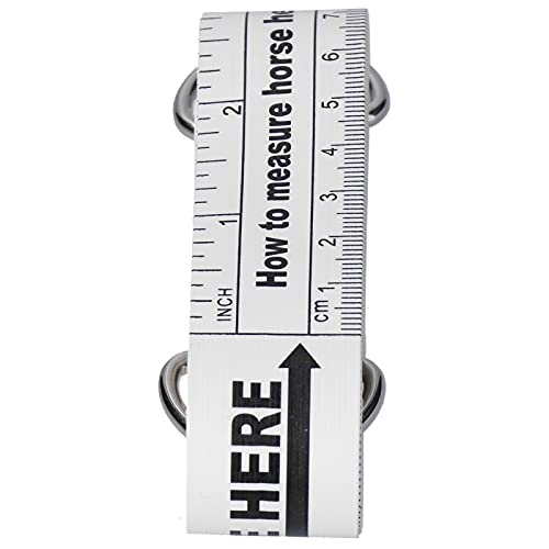 Horse Weight Tape 2.42m | Damp - Proof & Tear - Resilient for Farm | Portable Animal Measuring Tool for Horses/Livestock | Dual - Sided Scale in cm & Inch