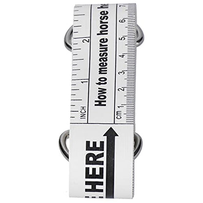 Horse Weight Tape 2.42m | Damp - Proof & Tear - Resilient for Farm | Portable Animal Measuring Tool for Horses/Livestock | Dual - Sided Scale in cm & Inch