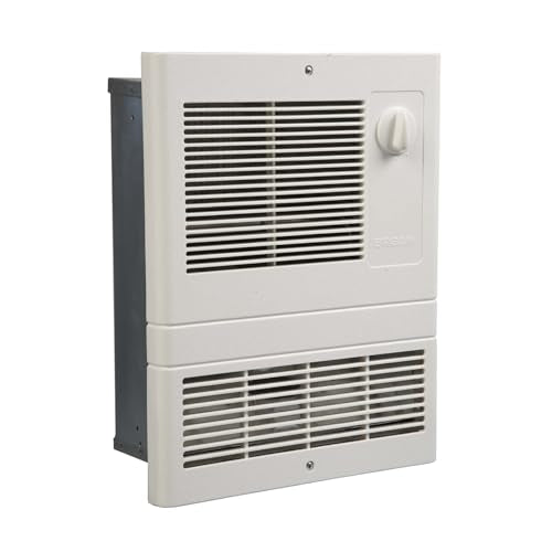 Broan-NuTone 9815WH High Capacity Wall Heater with Built-In Adjustable Thermostat, 1500W, 120/240V, White - style: 1500W
