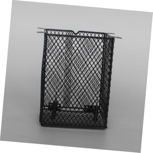Happyyami Pet Scald Lamp Square Shape Heating Guard for Reptiles Poultry Care Lampshade Easy Installation Daytime Light for Basking Black