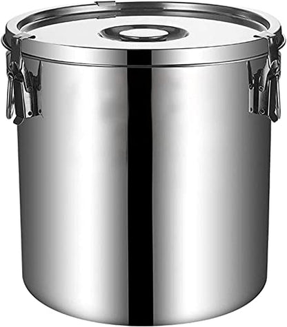 Milk Barrel, Milk Transport Bucket, 201 Stainless Steel Airtight Milk Can, Milk Bucket Wine Pail Oil Barrel Tea Canister Liquid Solid Container Storage W/Sealed Lid,20L,40L - size: 40L
