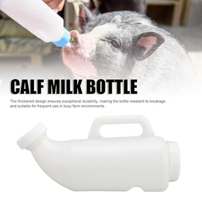 Thickened Calves Nursing Bottle, 2L Animal Feeding Bottle Leakproof Lamp Milk Feeder for Farm, Specifically Engineered for Livestock Farms User Friendly