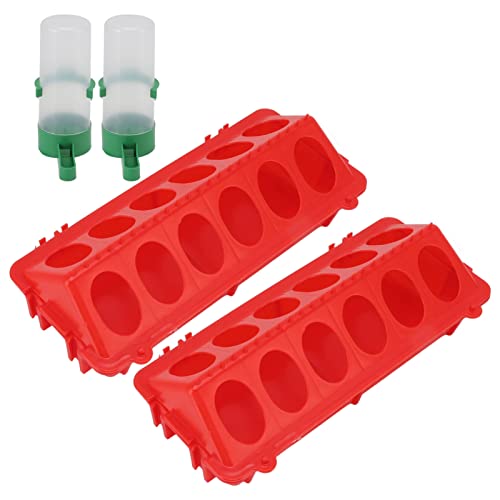 2Set Chick Water Feeder, Flip Top Chicken Feeder, Automatic Dish Dispenser for Baby Chick, Duck and Quail (M Waterer 90ML) - size: M Waterer 90ML
