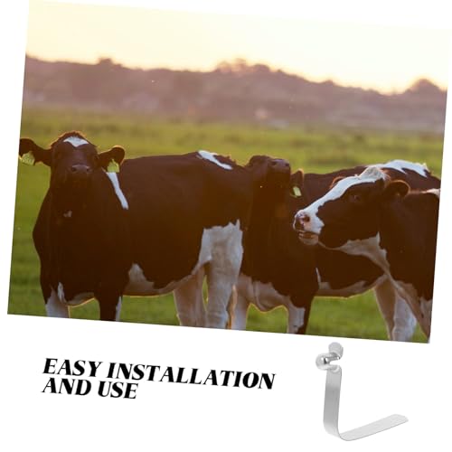 Toyvian 10pcs Livestock Stick Kick Management Push Button Spring Clip Kick Spring Clip for Cattle Cow Management Tool