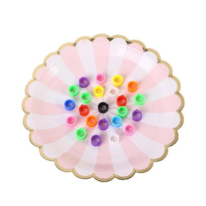 generic 100 Pcs Poultry Leg Rings, 10 Colors Poultry Foot Rings Bird Identification Leg Bands Clip-on Rings for Birds, Ducks and Chickens Diameter 8 MM(Multicolor)