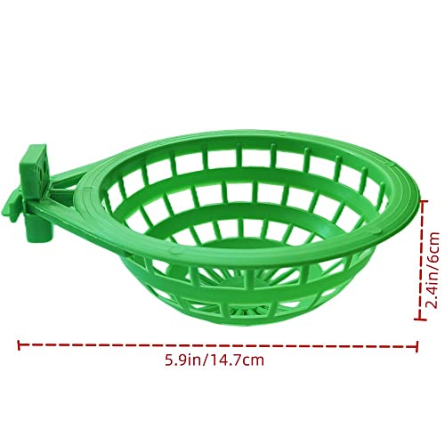 6PCS Bird Nests Plastic Hollow Hanging Cage Eggs Hatching Tool Bird Breeding Hut Nest Pan Finch Parrot Canary