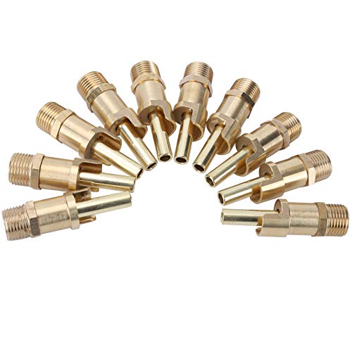 Automatic Pig Nipple Drinker Pig Water Nozzle Poultry Watering System for Sows Piglets Drinking (Brass) - color: Brass
