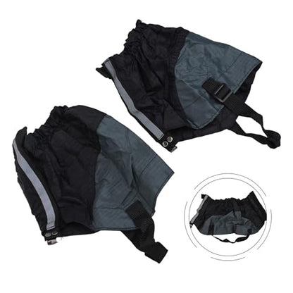 Reflective Hiking Gaiters Waterproof, Thickened Nylon Leg Gaiters for Men Women, Anti-Sand Mud Snow Ankle Covers for Outdoor Climbing Trekking Hunting
