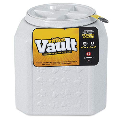 Gamma2 Vittles Vault Pet Food Storage Container Bundle - 50lbs [14" L x 20" H] and 25lbs [12" L x 13.75" H] Airtight Containers for Dog and Cat Food