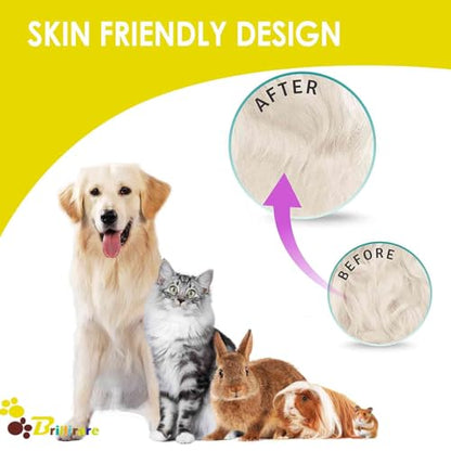 Dog Grooming Comb Pet, Stainless Steel Cat Combs with Rounded Teeth, Professional Metal Tear Stain Remover, Dematting Tool for Small, Medium & Large Pets-7.5in - size: 1 Pack