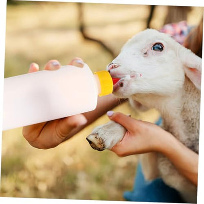 POPETPOP 2sets Small Animal Feeding Bottle Goat Sheep Calf Puppy Milk Feeder Nursing Use