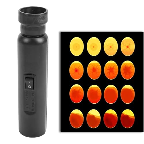 LED Light Egg Candler Tester, Ultra Bright Candlers Cool Lights, Incubator Checker with Monitoring Function, Ideal for Chicken Fertility Testing