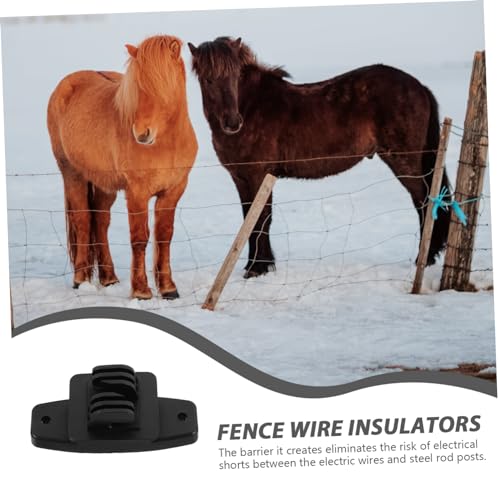 50Pcs Electric Fence Wire Insulators PP Material for Livestock Portable Fence Accessories for DIY Projects Excellent Insulation for Secure Fencing