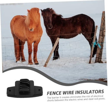 50Pcs Electric Fence Wire Insulators PP Material for Livestock Portable Fence Accessories for DIY Projects Excellent Insulation for Secure Fencing